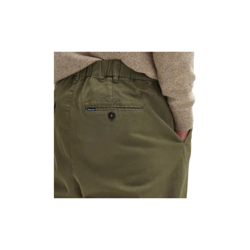 BARBOUR FW24 Casual Pants Men's Olive Green-5