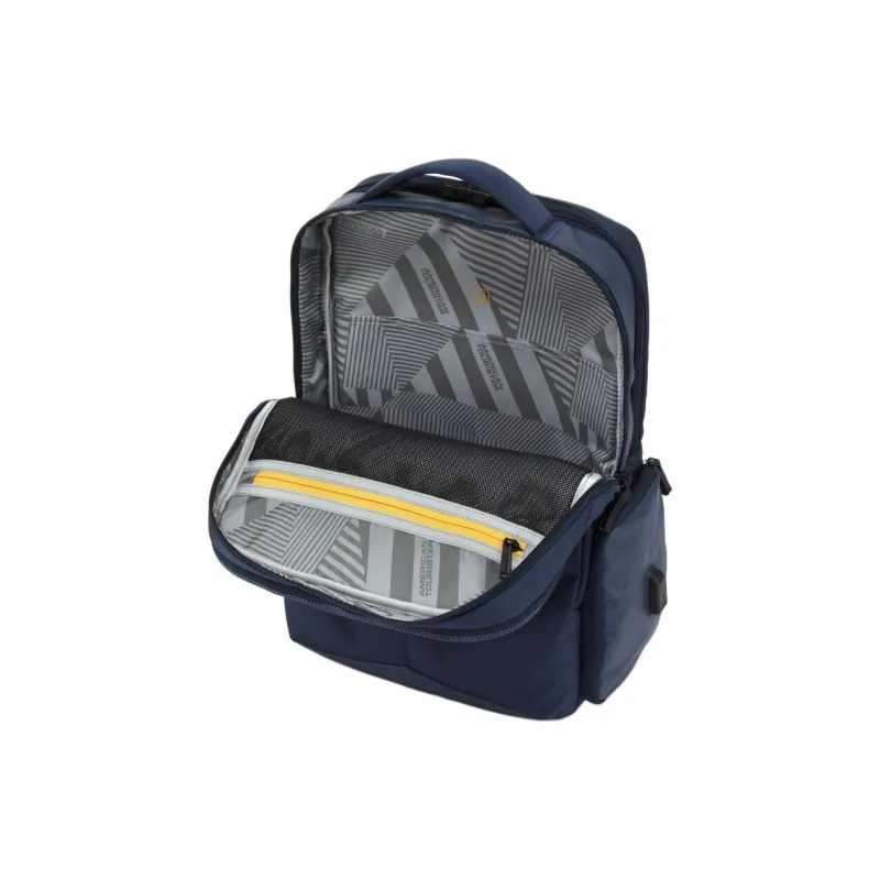 AMERICAN TOURISTER Polyester Backpack Unisex Marine Blue-5