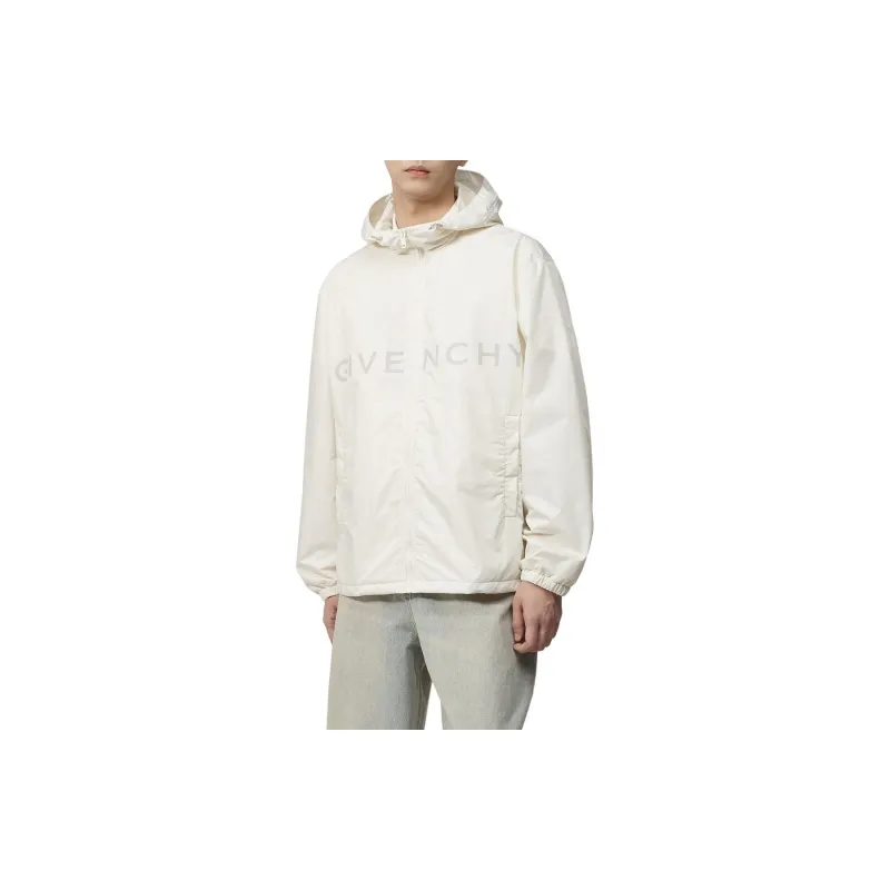 Givenchy Logo Printed Hooded Windbreaker-3