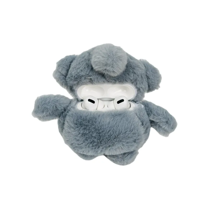 Wei Xin Compatibility With Apple AirPods 4/2/3/4th Generation/AirPods Pro/Pro 2 Plush Elephant Headphone Cases-7