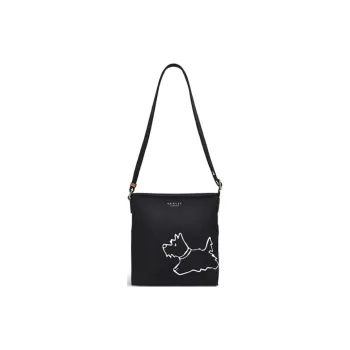 RADLEY Nylon Fabric Shoulder Bag Medium Size Unisex Black