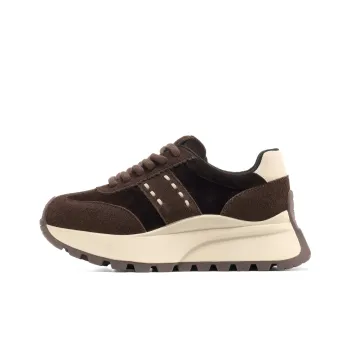 C°BANNER Height Increasing Low Top Chunky Sneakers Women's Coffee