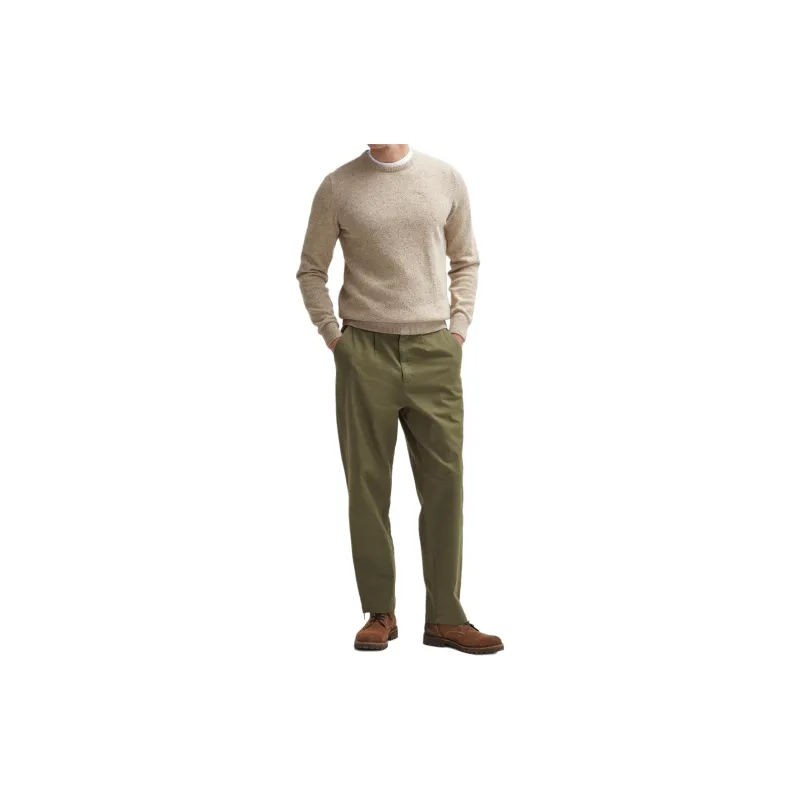 BARBOUR FW24 Casual Pants Men's Olive Green-1