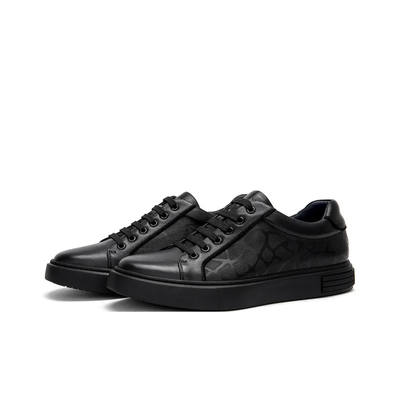 Satchi Low Top Skateboard Shoes Men's Black-0
