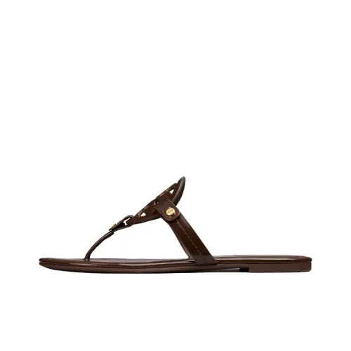 TORY BURCH Miller Slip Resistant Flip Flops Women's Brown