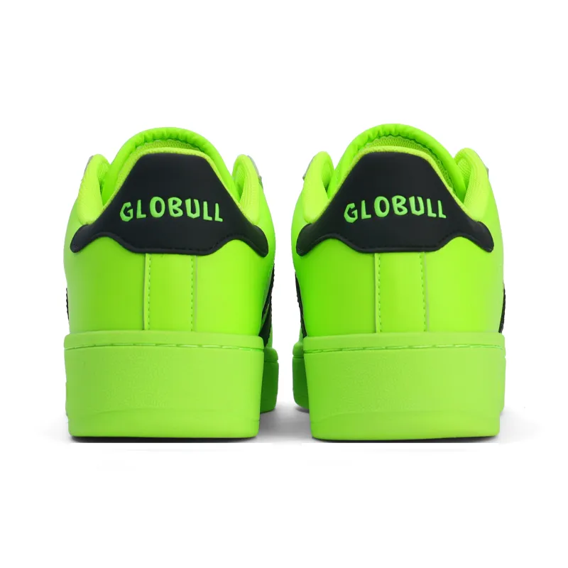 GLO BULL Skateboard Shoes Unisex Low Top Neon Green-4