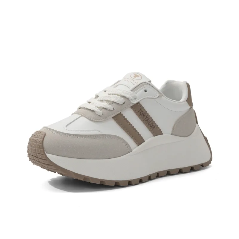 TOM TAILOR Cushioning, Breathable, Lightweight, Height Increasing Low Top Casual Shoes Women's-0