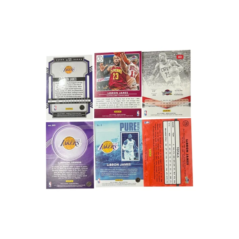 PANINI Lakers LeBron James The King Multi Collection Refractor Star Card Rare Sports Cards 6 Pcs-1