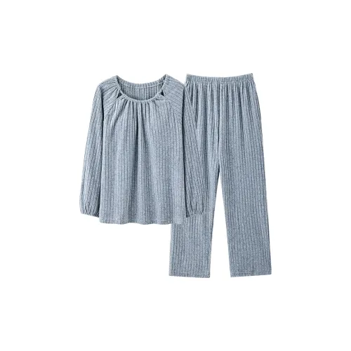 UAVAE Pajama Set Women's Gray Blue
