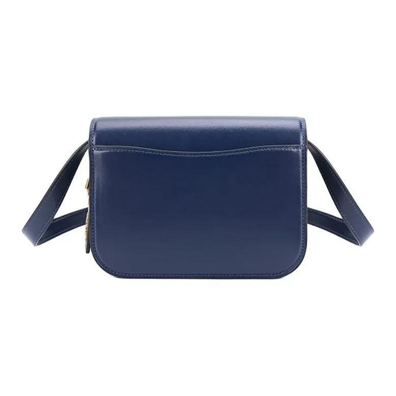 COACH IDOL Cow Leather Crossbody Bag, Shoulder Bag Trumpets Women's Marine Blue-1