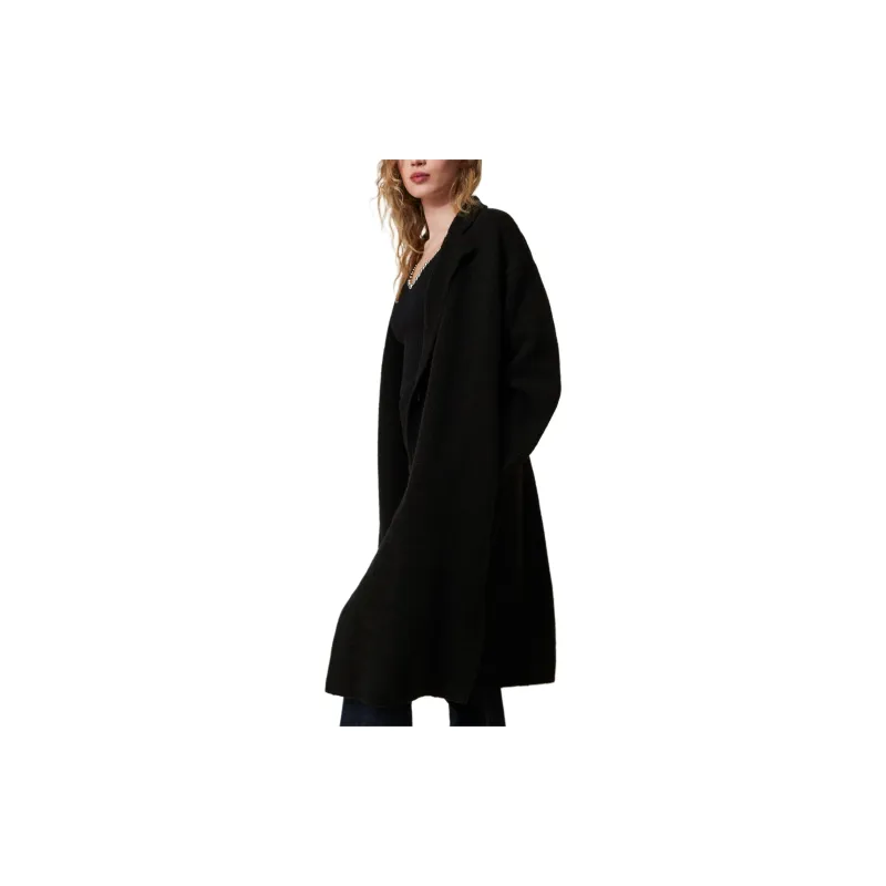 TWINSET MILANO FW24 Coats Women's Black-2