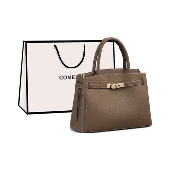 COMELY Cow Leather Handbag, Shoulder Bag, Crossbody Bag Regular Women's Khaki