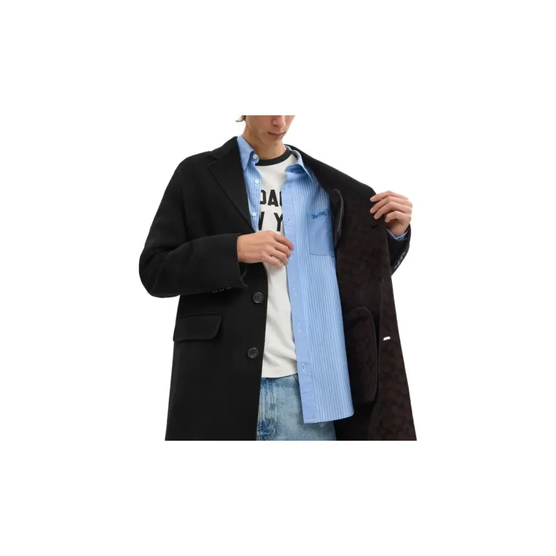 COACH Coats Unisex Black-4