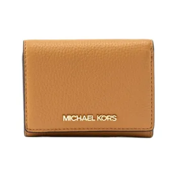 MICHAEL KORS Jet Set Travel Cow Leather Wallet Medium Size Women's Brown