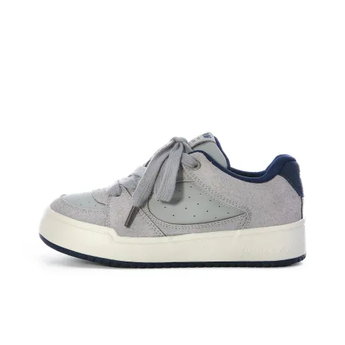 Lovely You Durable Lightweight And Breathable Low Top Skateboard Shoes Women's Gray Blue