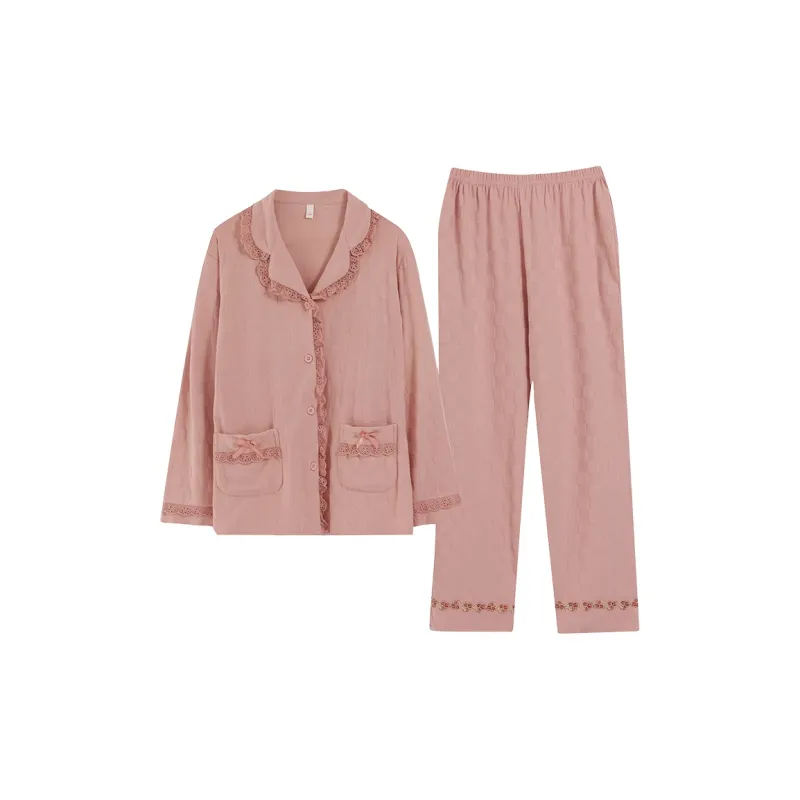 DanceBees Pajama Set Women's Pink-0