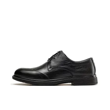 JOSINY Dress Shoes Men Low Top Black