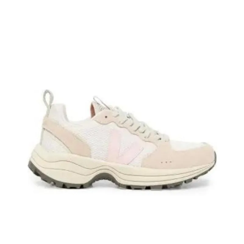 VEJA Venturi Suede Lace Up Sneakers 'Beige White Pink'-1