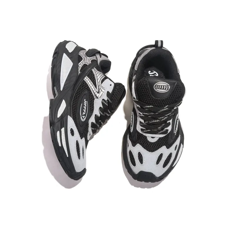 Jifffly Cushioned Slip-Resistant Breathable Lightweight Height Increasing Low-Top Chunky Sneakers Unisex-39