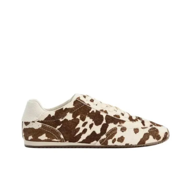 ZARA Low-Top Casual Shoes Women's Beige Brown-1