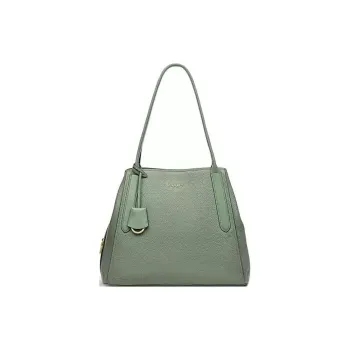 RADLEY Cow Leather Handbag Shoulder Bag Large Size Women's Green