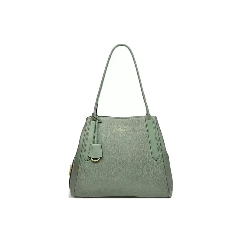 RADLEY Cow Leather Handbag Shoulder Bag Large Size Women's Green-0
