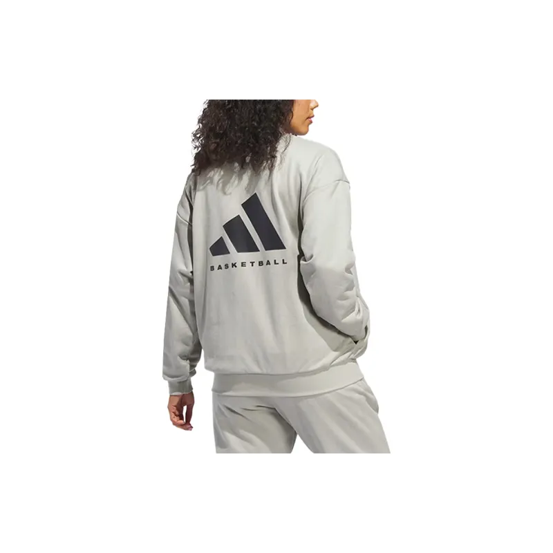 Adidas THE 2024 COLLECTION Sweatshirts Unisex Sesame Seeds Earth Tone-3