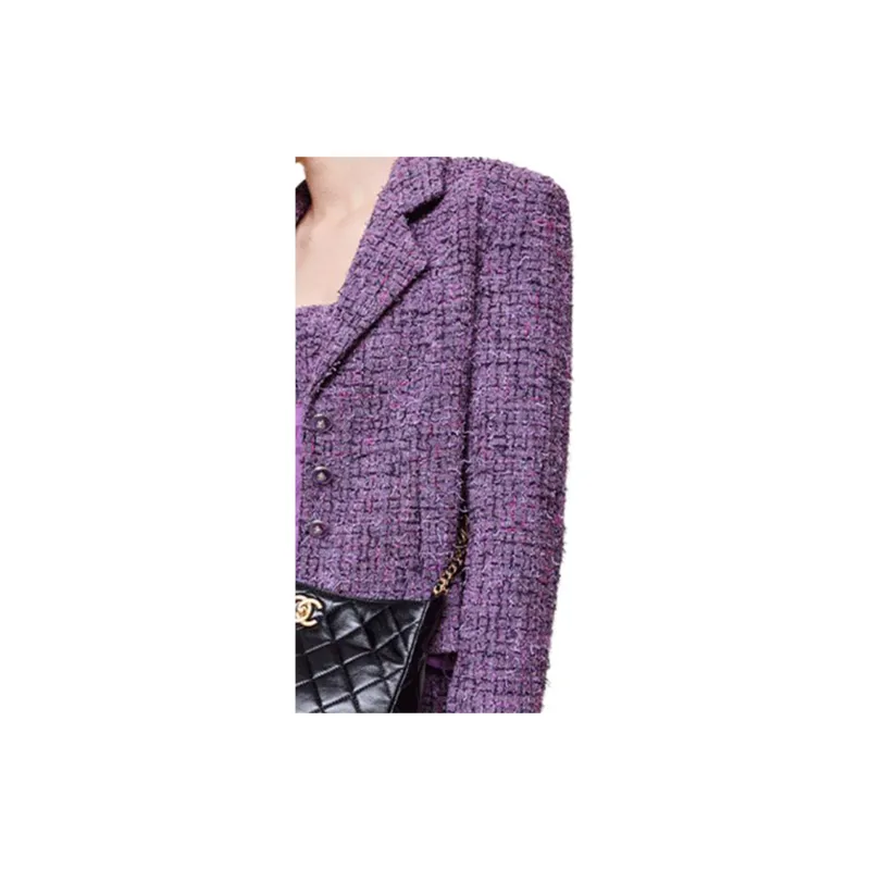 CHANEL SS22 Jackets Coats Women's Purple-4