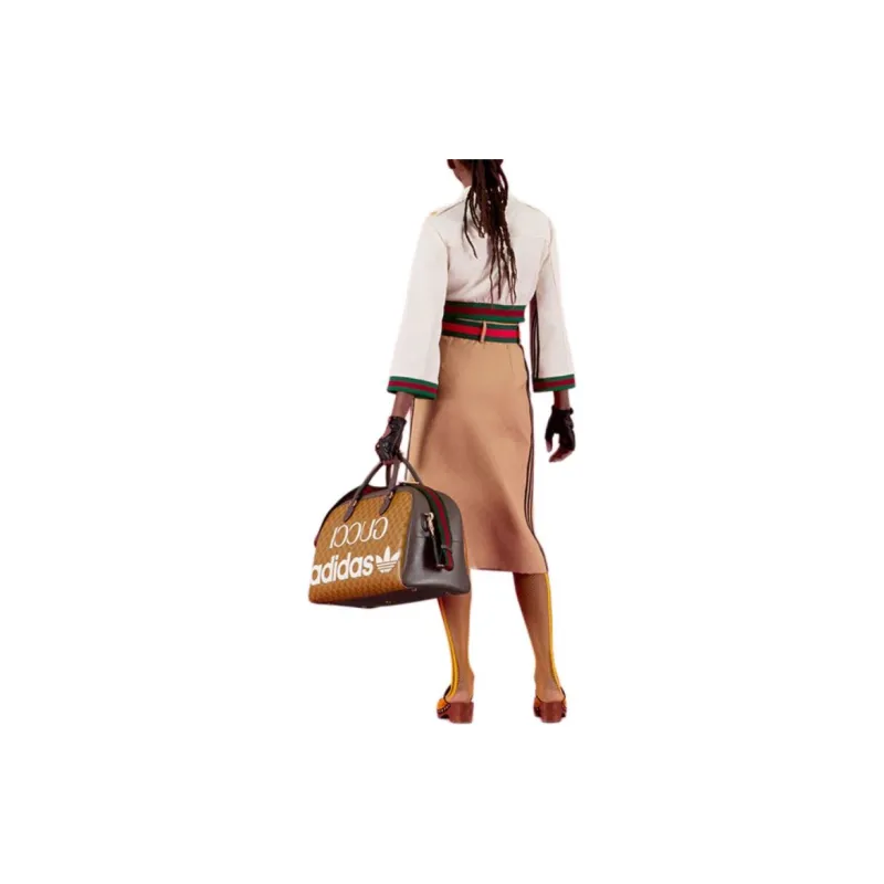 GUCCI X Adidas Jacquard Skirt Beige-3