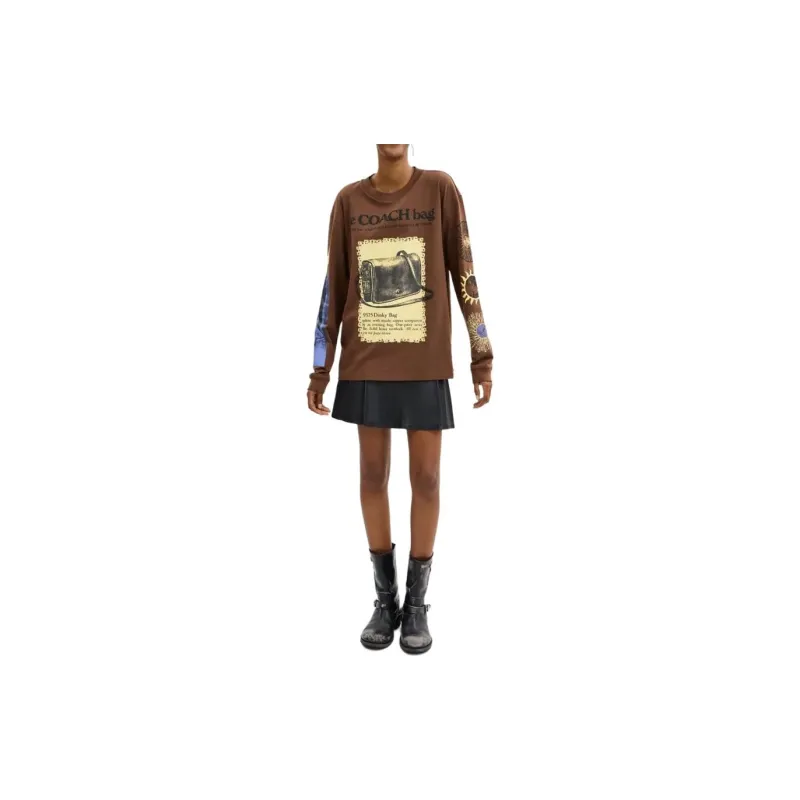 COACH FW24 T Shirt Unisex Umber-1
