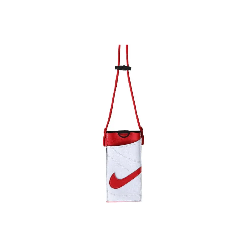 Nike Nylon Spell PU One Shoulder Crossbody Cell Phone Pouch Unisex Red-1