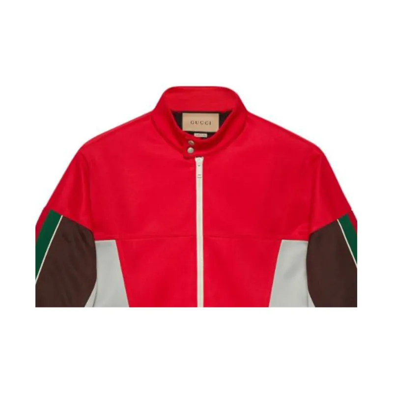 GUCCI Color Block Zip Up Jacket-4