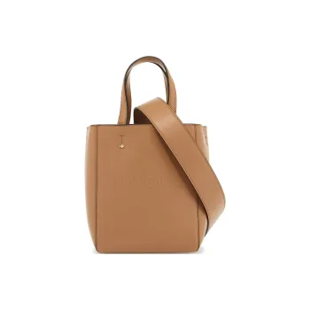 Jimmy Choo Calfskin Tote Bag, Shopping Bag, Shoulder Bag, Crossbody Bag, Handbag Women's Brown