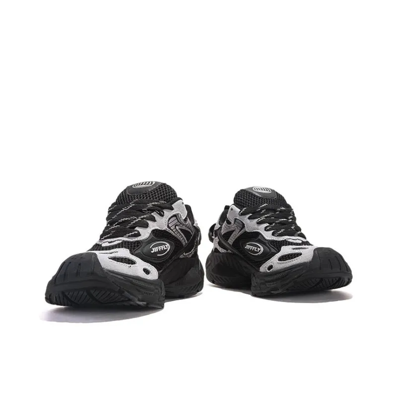 Jifffly Cushioned Slip-Resistant Breathable Lightweight Height Increasing Low-Top Chunky Sneakers Unisex-37