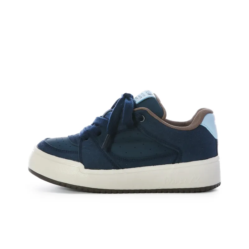 Lovely You Durable Lightweight And Breathable Low Top Skateboard Shoes Women's Dark Blue-0