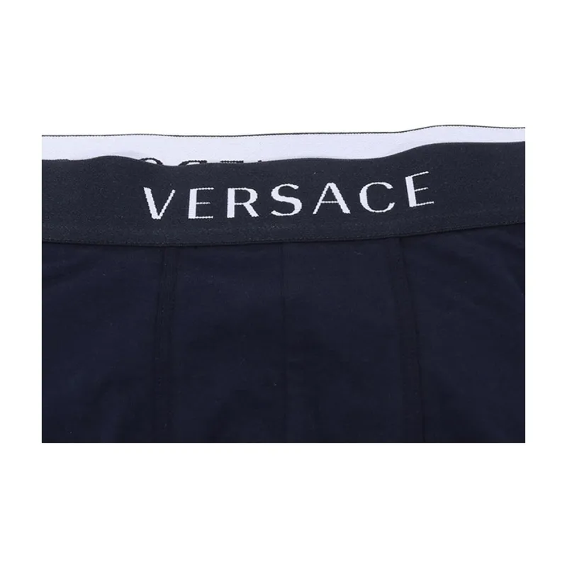 VERSACE Logo Trunks Bi Pack 'White/Blue'-5