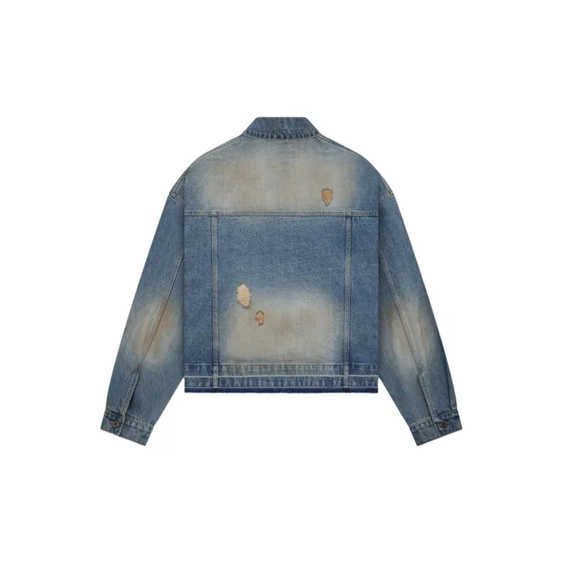 WE11DONE Distressed Denim Jacket-1