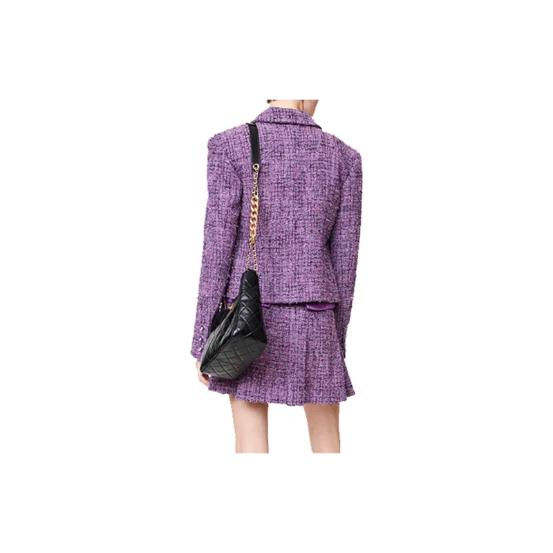 CHANEL SS22 Jackets Coats Women's Purple-1