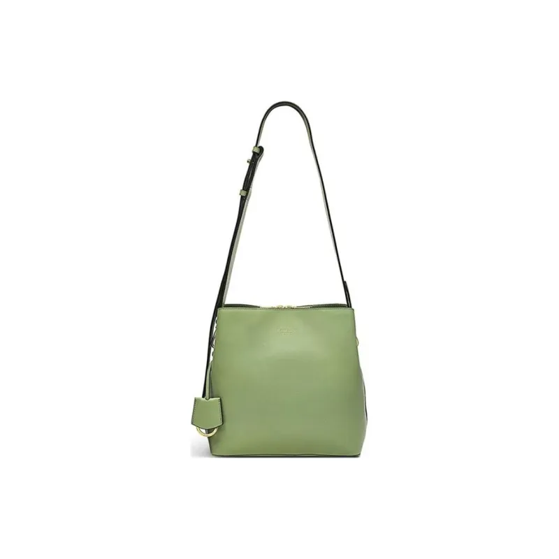 RADLEY Cow Leather Bucket Bags Shoulder Bag Crossbody Bag Medium Size Women's Green-0