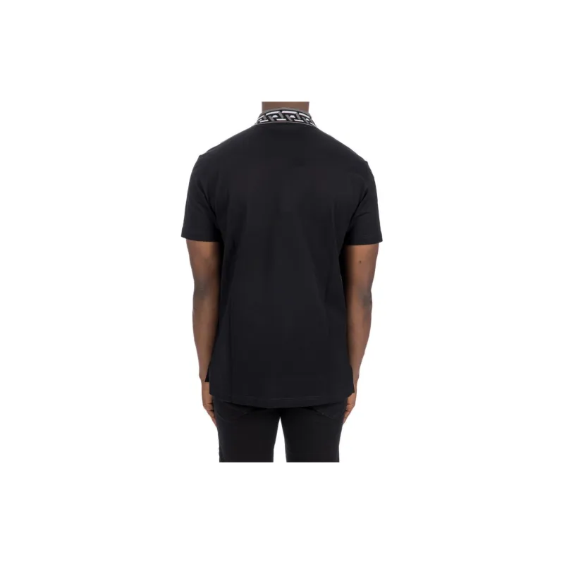 VERSACE Polo Shirts Men's Black-3
