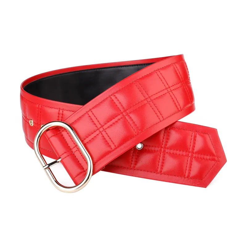 Jaylen Oos Sheepskin Leather Belts Women's 7.4cm-7