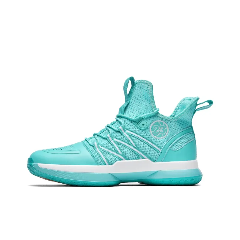 Wooden Rabbit Anti Slip Wear Resistant Mid Top Basketball Shoes Men's-15