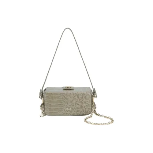 RADLEY Cow Leather Box Bag Handbag Shoulder Bag Small Size Women's Green