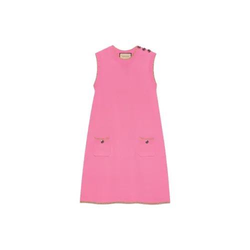 GUCCI Sleeveless Dresses Women's Pink