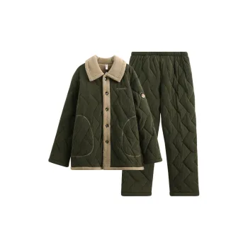 FENTENG Pajama Set Men's Olive Green