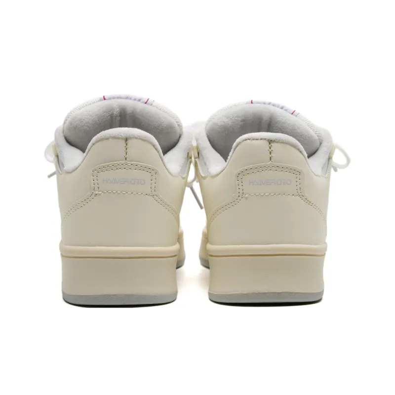 KAAVER OTTO Box Included Wear resistant And Lightweight Low Top Skateboard Shoes Unisex Beige Red-5