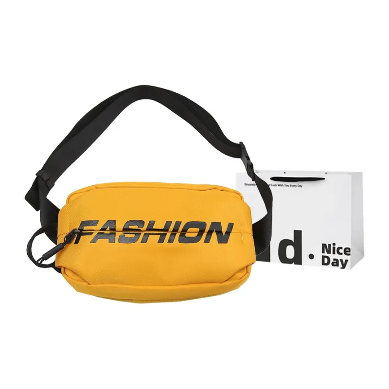 SWIMADE Nylon Crossbody Bag, Shoulder Bag, Fanny Pack, Sling Bag Regular Unisex White/Black/Red/Yellow-19