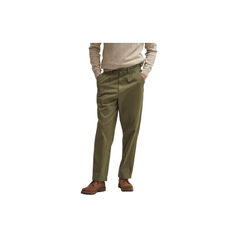 BARBOUR FW24 Casual Pants Men's Olive Green-3