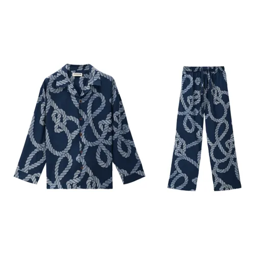 CICADAHOME Border God Pajama Set Men's Blue