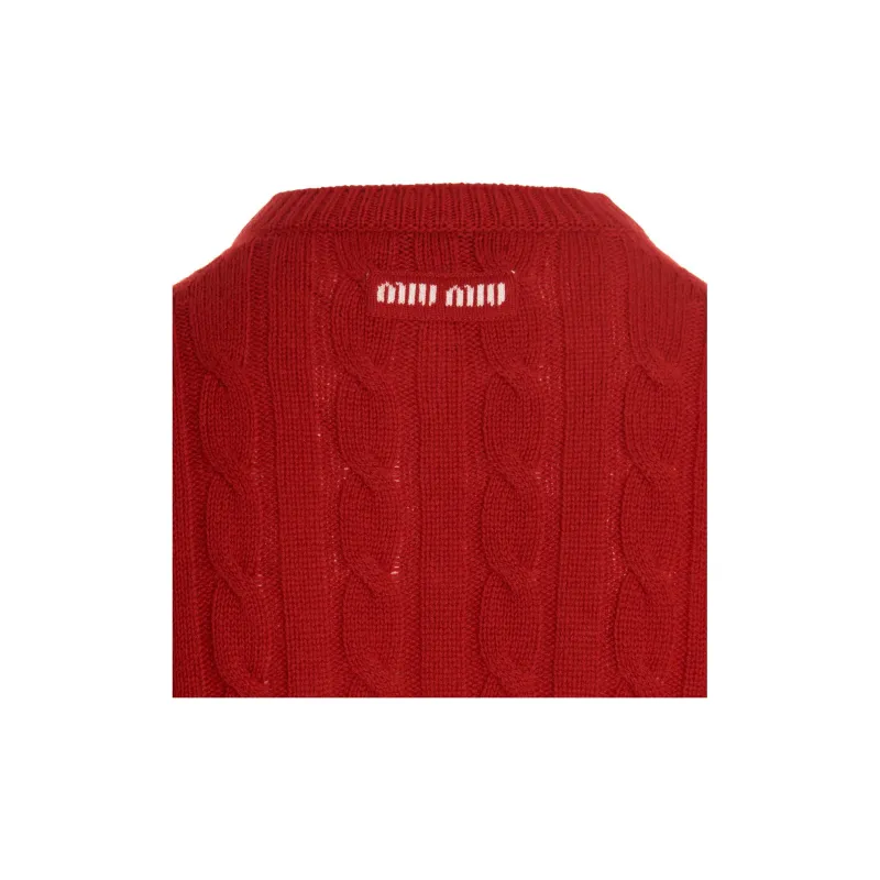 MIU MIU SS22 Knitwear Women's Red-6